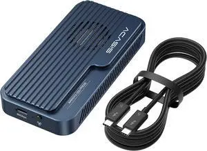 ACASIS 80Gbps M.2 NVMe SSD Enclosure Bundle with [ Certified] 80Gbps Thunderbolt 5 Cable 3.3FT, Compatible with Thunderbolt5/USB4 V2.0, Back Compatible with Thunderbolt4/3/USB4 V1.0, USB3.2/3.1/3