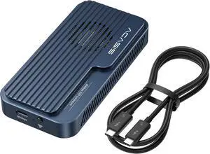 ACASIS 80Gbps M.2 NVMe SSD Enclosure Bundle with [ Certified] 80Gbps Thunderbolt 5 Cable 1.6FT, Compatible with Thunderbolt5/USB4 V2.0, Back Compatible with Thunderbolt4/3/USB4 V1.0, USB3.2/3.1/3
