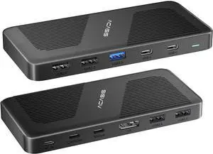 ACASIS Thunderbolt 4 Dock - with DP Port, PD 100W, 40Gb/s Thunderbolt 4, USB C/A, Laptop Docking Station Dual Monitor Single 8K or Dual 6K Display for Windows and Mac, Works with Thunderbolt 3/4