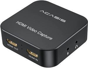 ACASIS Capture Card USB 3.0 1080P60FPS Stream and Record in HDMI Capture Device for Playstation 4, Xbox One & Xbox 360 Broadcast Live, Record via DSLR, Camcorder, or Action Cam