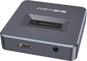 ACASIS USB C 10G to NVME and NGFF Docking Station for M2 SSD and SATA, Supports Hard Drives up to 8TB(NVMe&NGFF Docking, Space Grey)