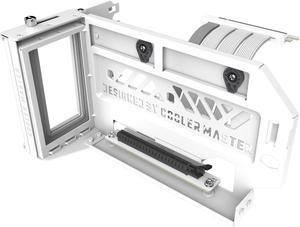 MasterAccessory Vertical GPU Card Holder Kit V3 White, Premium Riser Cable PCI-E 4.0 x16-165mm, PCIe 3.0 Compatible, Adjustable Length for E-ATX|ATX|Micro ATX Case (MCA-U000R-WFVK03)