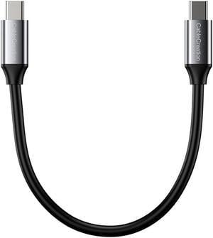 CableCreation Short USB4 Cable 1FT, Thunderbolt 4 Cable 40Gbps, 240W, 8K@60Hz, Compatible with Thunderbolt 3, Thunderbolt 4 and USB-C