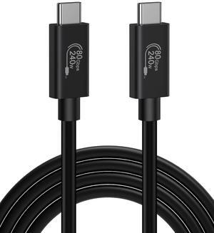 CableCreation 80Gbps USB 4 Cable 3.3FT, 120Gbps Bandwidth, 8K 60Hz Display, 240W Charging, Compatible with Thunderbolt 5,Thunderbolt 4/3, USB4, SSD, MacBook M4 Pro, Dock, eGPU