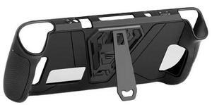 Thin Fit Pro Protective Steam Deck  Case with Kickstand TPU & PC Cover with Shock-Absorption Anti-Scratch Cover - Black