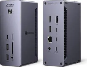 Revodok Max 213 Thunderbolt 4 Dock, 13-in-1 40Gbps Docking Station with Dual 4K@60Hz or Single 8K Display, 90W Charging for Laptop, 2.5GbE, SD/TF 4.0 for MacBook Windows PC Laptops and More