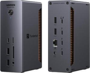 Thunderbolt 5 Docking station, 13 in 1 connectivity,  USB Hub 3xTBT5 2xUSB-A3.2 1xUSB-C3.2 2xUSB-A3.0 SD/TF, up to 120gbps with bandwidth boost, 2.5G Ethernet