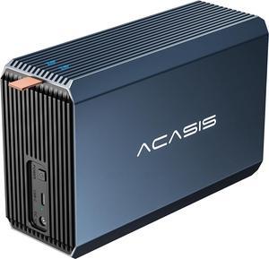 ACASIS External Dual-Drive RAID Enclosure with Cooling Fan for 2.5/3.5" SATA HDD/SSD with USB A/C 3.0, Support RAID 0/1/JBOD/SPAN, Max 6Gbps with UASP, 36TB Capacity Raid Enclosure