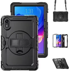 Shockproof Case Compatible with Redmi Pad 2 11inch Released 2025 Case Kids Tablet Cover,Heavy Duty Rugged Protection Cover Stand &Hand Strap Drop-Proof W Shoulder Strap Shell
