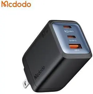 67W USB C Wall Charger with 3-Port[1A+2C], Type-C GaN Wall Charger Foldable USB Fast Charging Block Compatible for iPhone 16 15, MacBook Air/Pro, iPad, Galaxy S24 and More