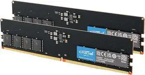 16GB DDR5 RAM Kit (2x8GB), 4800MHz (PC5-38400) CL40 UDIMM 288-Pin Desktop Memory, Compatible with 13th Gen Core and Ryzen 7000 - CT2K8G48C40U5