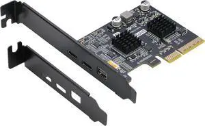 PCIe to USB C Expansion Card [10Gbps], PCIe 3.0 x4 and Mini Displayport (Input) to USB 3.2 Gen2 Type-C 10Gbps Video Card