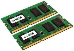 Crucial 4GB Kit (2GBx2) DDR3 1333 MT/s (PC3-10600) CL9 SODIMM 204-Pin 1.35V/1.5V Notebook Memory Modules CT2CP25664BF1339