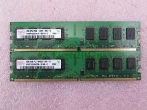 Hynix 4GB 2 x 2GB PC2-6400U DDR2 800 MHz Non-ECC Unbuffered Desktop Memory Kit