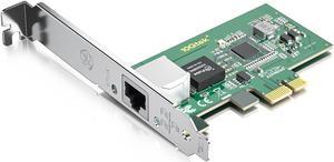 10/100/1000Mbps Gigabit Ethernet PCI Express NIC Network Card | with Intel I210 Chip | Ethernet Server Converged Network Adapter | Single RJ45 Port | PCI Express 2.1 X1 | Compare to Intel I210-T1