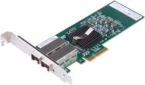 10/100/1000Mbps Gigabit Ethernet Converged Network Adapter (NIC) | with Intel 82576 Chip | Ethernet PCI Express NIC Network Card | Dual SFP Ports | PCI Express 2.0 X4 | Compare to Intel E1G42EF