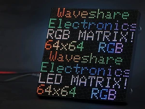 RGB Full-Color LED Matrix Panel 64×64 Pixels, 2.5mm Pitch, 4096 Individual RGB LEDs, Adjustable Brightness, Support Raspberry Pi/Raspberry Pi Pico/ESP32/Ardu, Display Text, Colorful Image/Animation RGB Full-Color LED Matrix Panel 64×64 Pixels, 2.5mm Pitch, 4096 Individual RGB LEDs, Adjustable Brightness, Support Raspberry Pi/Raspberry Pi Pico/ESP32/Ardu, Display Text, Colorful Image/Animation