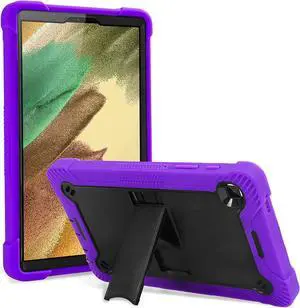 Galaxy Tab A7 Lite Case 8.7 T220 T225, Shockproof Rugged Heavy Duty Protection Cover Kickstand Case for Samsung Galaxy Tab A7 Lite 2021 SM-T220/SM-T225/SM-T227 (Guardian Black/Purple)