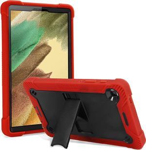 Galaxy Tab A7 Lite Case 8.7 T220 T225, Shockproof Rugged Heavy Duty Protection Cover Kickstand Case for Samsung Galaxy Tab A7 Lite 2021 SM-T220/SM-T225/SM-T227 (Guardian Black/Red)