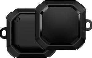 Premium Protection Case Cover Anti-Scratch Full-Body Slim for Samsung Galaxy Buds Live 2020 / Pro 2021 / Buds 2 (2021) (Black / Black)