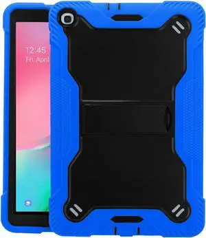 Galaxy Tab A 10.1 case 2019 T510, Heavy Duty Rugged Cover Dual-Layer Impact Guard Drop Protection with Kick Stand for Samsung Galaxy Tab A 10.1 inch SM-T510 SM-T515 SM-T517 (Guardian Blue)