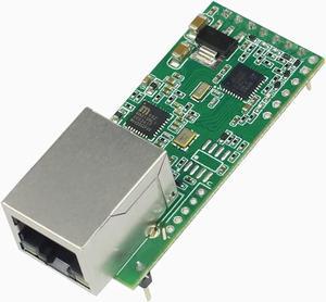 Upgraded Tiny USR-TCP232-T2 Serial Module Tiny Serial Ethernet Converter Module UART TTL to Ethernet TCPIP Module Support DHCP and DNS