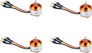 4Pcs A2212 13T 1000KV/1400KV Outrunner Brushless Motor 2-4S W/ Mount for DIY RC Aircraft Quadcopter Drone (1400KV)