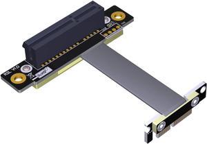 ADT-Link PCI-E X4 Extension Cable Adapter Board PCIe 3.0 X1 8G/BPS for Audio Wireless LAN USB Card PCI-E 1x to 4X PCI-E Express Cables (R12SL-TL,15CM)