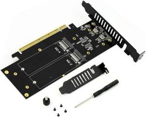 JEYI iHyper-Pro M.2 X16 to 4X PCIE 4.0 GEN4 Expansion Card Supports NVMe M.2 m Key 2280 up to 32Gbps for VROC NVMe Raid (iHyper)