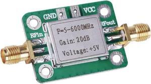 SPF5189 LNA 50-4000MHz/5-6000mhz RF Low Noise Broadband Signal Amplifier 0.6dB/20dB Gain RF Signal Receiver Module Shield Board (6000MHz)