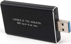 5Gbps USB 3.0 to mSATA SSD Enclosure with ASM1153E Chip Support UASP Trim for mSATA Internal Solid State Drive Hard Drive