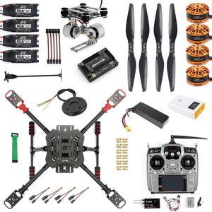 460mm 560mm Umbrella Foldable RC Quadcopter DIY RC Drone 4-Axle Unassemble DIY GPS Drone w/ APM2.8/PIX Flight Controller AT10/AT9S TX/Gimbal FPV Upgrade (460mm RTF AT10 PTZ)