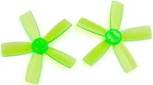 2035 Propeller 2.0 inch 50.8mm PC Props 5-Blade CW CCW Paddle for Indoor Brushless FPV Racer Drone Quadcopter 2 Pairs/Set (Green)