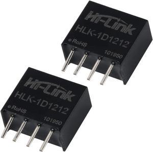 HI-Link HLK-1D1212 12V to 12V 1W 84mA DC - DC Isolation Switching Power Supply Module Intelligent Household Switch Converter (2 PCS)