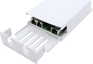 Waterproof POE Repeater POE Signal 1 in 2 Out Serial Network Extender 100M/1000M for Camera Switch AP (100M)