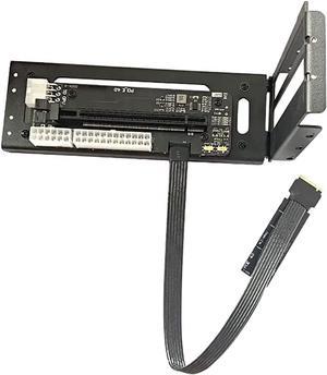 R43SG GEN4 M.2 M-Key to PCIE X16 4.0 External Graphics Card Stand Bracket Compatible with NVME SSD NUC Host Expansion Card Graphics Dock (30cm)