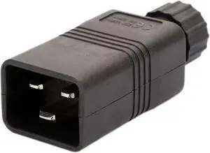 PDU/UPS Socket Standard IEC320 C19 C20 16A 250V Removable Plug Power Adapter Power Female Male Cable Cord Connector (C20 Male)