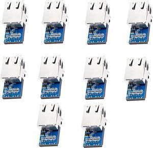 USR-K7 Low Cost TTL UART to Ethernet Module 10/100Mbps Super Port Ethernet to Serial Module Support Modbus RTU to Modbus TCP with RJ45 Port (10PCS)