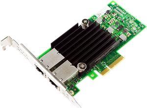 10Gb PCI-E Dual RJ45 Port Network Card Intel X550AT2 Chip with Low Bracket PCI ExpressX4 NIC Network Adapter for Server Support Windows 7/8/10/Server,UEFI, VMware