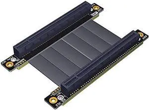 ADT-LINK PCIE X16 Extension Line x16 Male to Female Pcie TX-TX Signal Direct Cable PCIe3.0x16 gen3 128G/bps High Speed Transmission (R33LR,15cm)