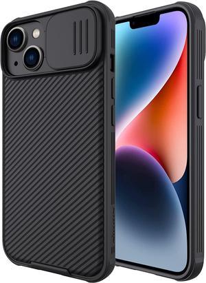 Nillkin for iPhone 14 Plus Case with Slide Camera Cover [Lens Plustection] CamShield Plus Anti-Scratch & ShockPlusof Plustective Phone Case for iPhone 14 Plus 6.7 inch - Black