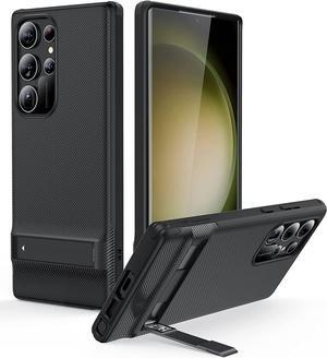 ESR for Samsung Galaxy S23 Ultra Case, S23 Ultra Phone Case with Stand, 3 Stand Modes, Military-Grade Drop Protection, Slim Phone Cover, Case for Samsung S23 Ultra, Boost Kickstand Case, Black