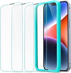 ESR for iPhone 14 / 13 / 13 Pro Screen Protector, Easy Installation Frame, Military-Grade Protection, Ultra ToughScratch Resistant, Tempered-Glass Screen Protector for iPhone 14 / 13 / 13 Pro, 3 Pack