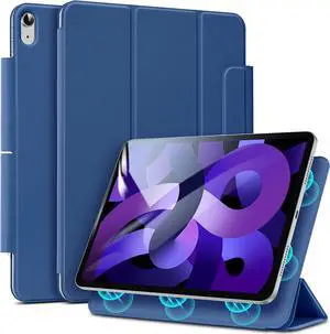 ESR for iPad Air 5th/4th Generation Case (2022/2020), iPad Pro 11 Case (2018), Convenient Magnetic Attachment, Auto Sleep/Wake, iPad Air 5/4 Case 10.9 Inch, Rebound Magnetic Case, Nanofiber Blue