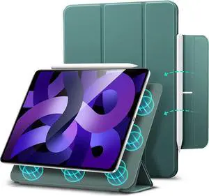 ESR for iPad Air 5th/4th Generation Case (2022/2020), iPad Pro 11 Case (2018), Convenient Magnetic Attachment, Auto Sleep/Wake, iPad Air 5/4 Case 10.9 Inch, Rebound Magnetic Case, Forest Green