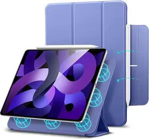 ESR for iPad Air 5th/4th Generation Case (2022/2020), iPad Pro 11 Case (2018), Convenient Magnetic Attachment, Auto Sleep/Wake, iPad Air 5/4 Case 10.9 Inch, Rebound Magnetic Case, Lavender