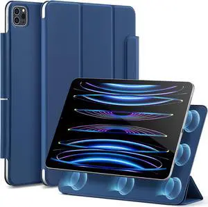 ESR for iPad Pro 11 Inch Case, iPad 11 Pro Case (2022/2021/2020, 4th/3rd/2nd Generation), Convenient Magnetic Attachment, 2-Way Stand, Full Pencil 2 Support, Rebound Magnetic Case, Navy Blue