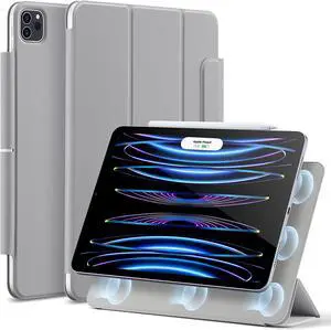 ESR for iPad Pro 11 Inch Case, iPad 11 Pro Case (2022/2021/2020, 4th/3rd/2nd Generation), Convenient Magnetic Attachment, 2-Way Stand, Full Pencil 2 Support, Rebound Magnetic Case, Grey