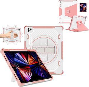 for iPad Pro 12.9 6th/5th/4th/3rd Gen Case Pink + Leather Slim Case for iPad Pro 12.9 Pink