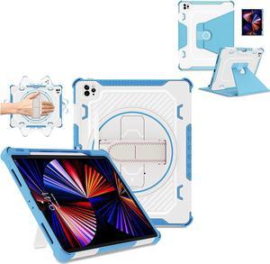 for iPad Pro 12.9 6th/5th/4th/3rd Gen Case Blue + Leather Slim Case for iPad Pro 12.9 Blue